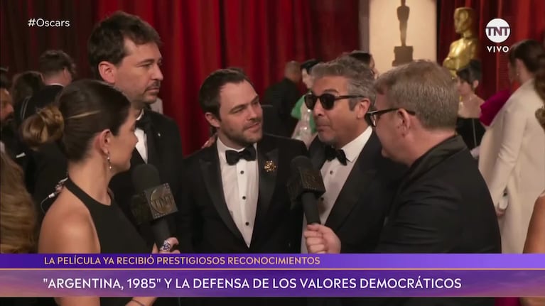 Ricardo Darín y Peter Lanzani en la alfombra roja