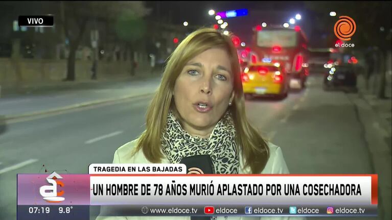 Un hombre murió aplastado por una cosechadora