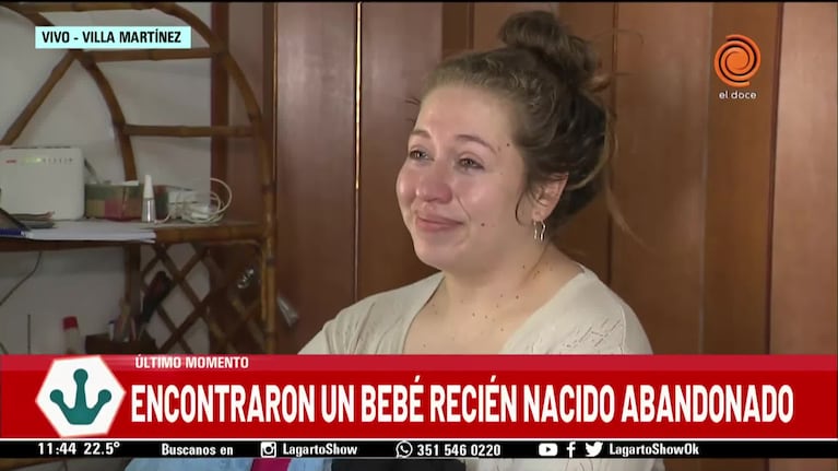 "Lo quiero, ya es parte de la familia": habló la mujer que amamantó al bebé abandonado