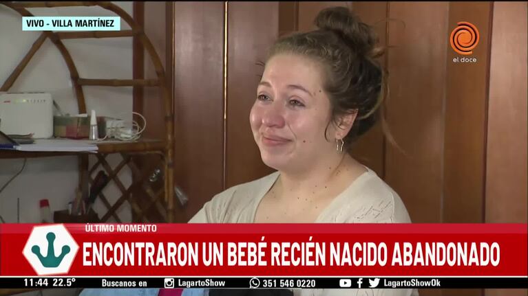 "Lo quiero, ya es parte de la familia": habló la mujer que amamantó al bebé abandonado