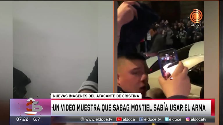 El video de Sabag Montiel manipulando el arma