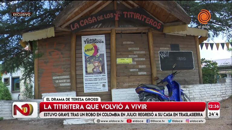 La titiritera regresó a Córdoba tras estar en coma en Colombia