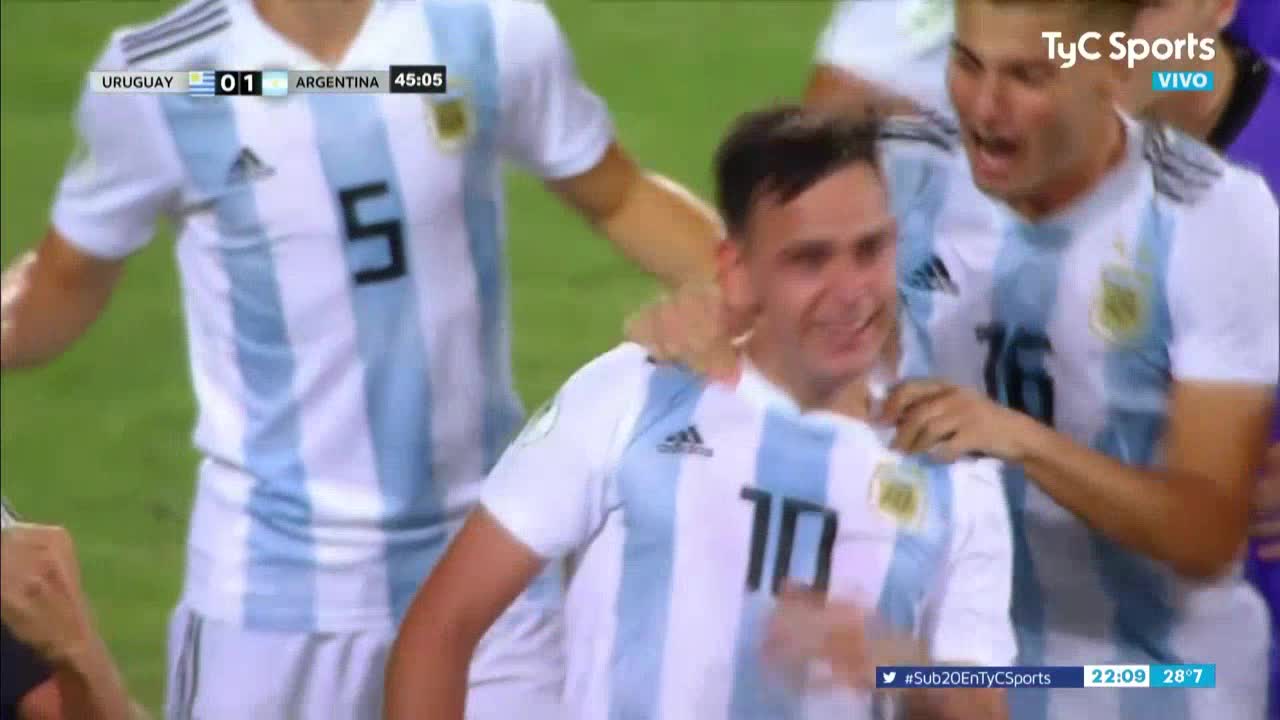 Tremendo golazo de Maroni para la Selección sub-20