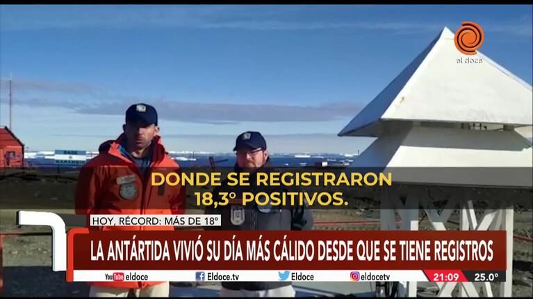 La Antártida vivió el día más caluroso desde 1961