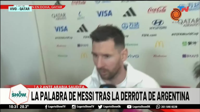 El análisis de Messi de la derrota ante Arabia Saudita