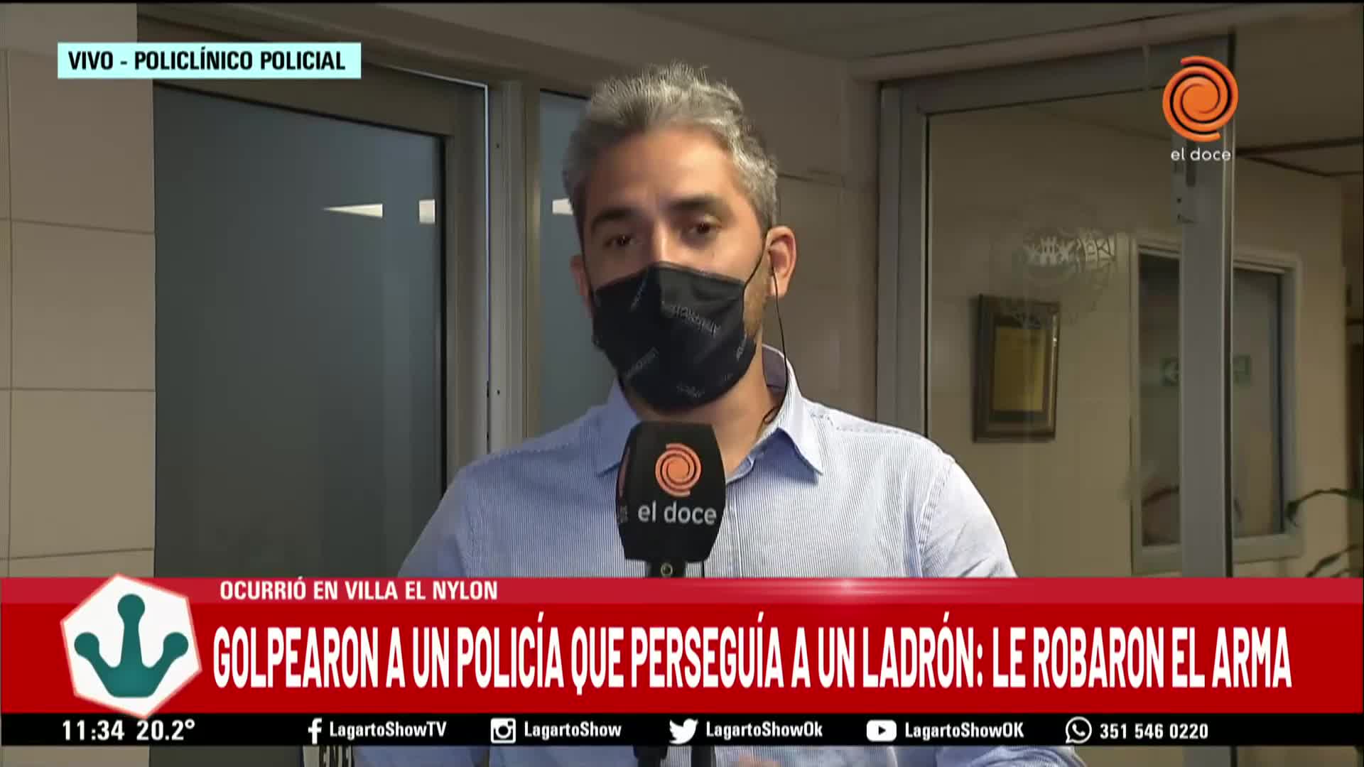 Un policía fue atacado por un ladrón que le robó el arma