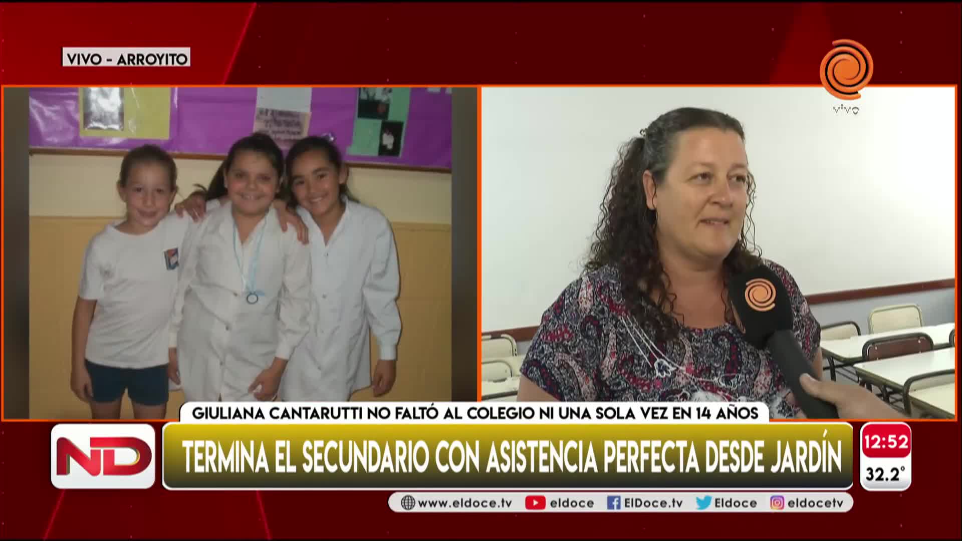 Terminó el secundario con asistencia perfecta... ¡Desde el jardín!