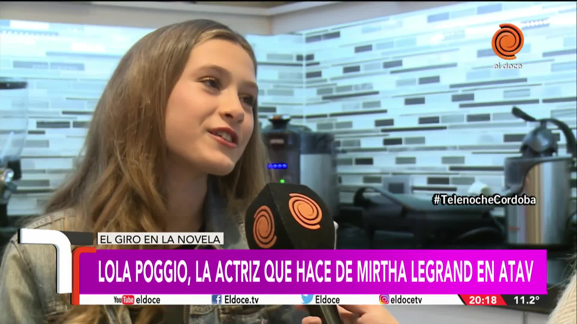 Lola Poggio interpreta a Mirtha Legrand en ATAV