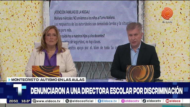 Conflicto en una escuela de Monte Cristo por la situación de un alumno con autismo
