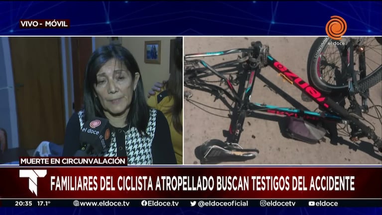 Familiares del ciclista atropellado buscan testigos del accidente