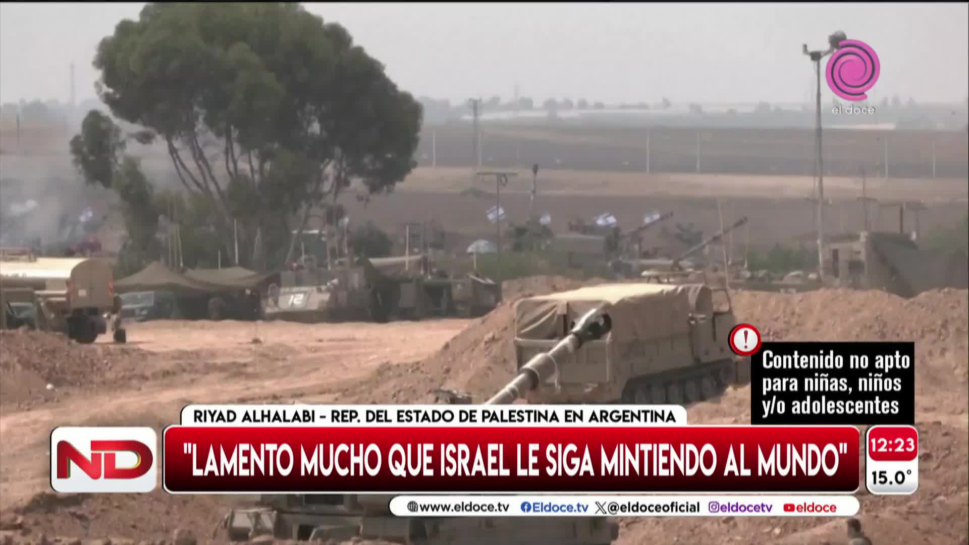 El representante de Palestina en Argentina dijo que Israel “le miente al mundo”