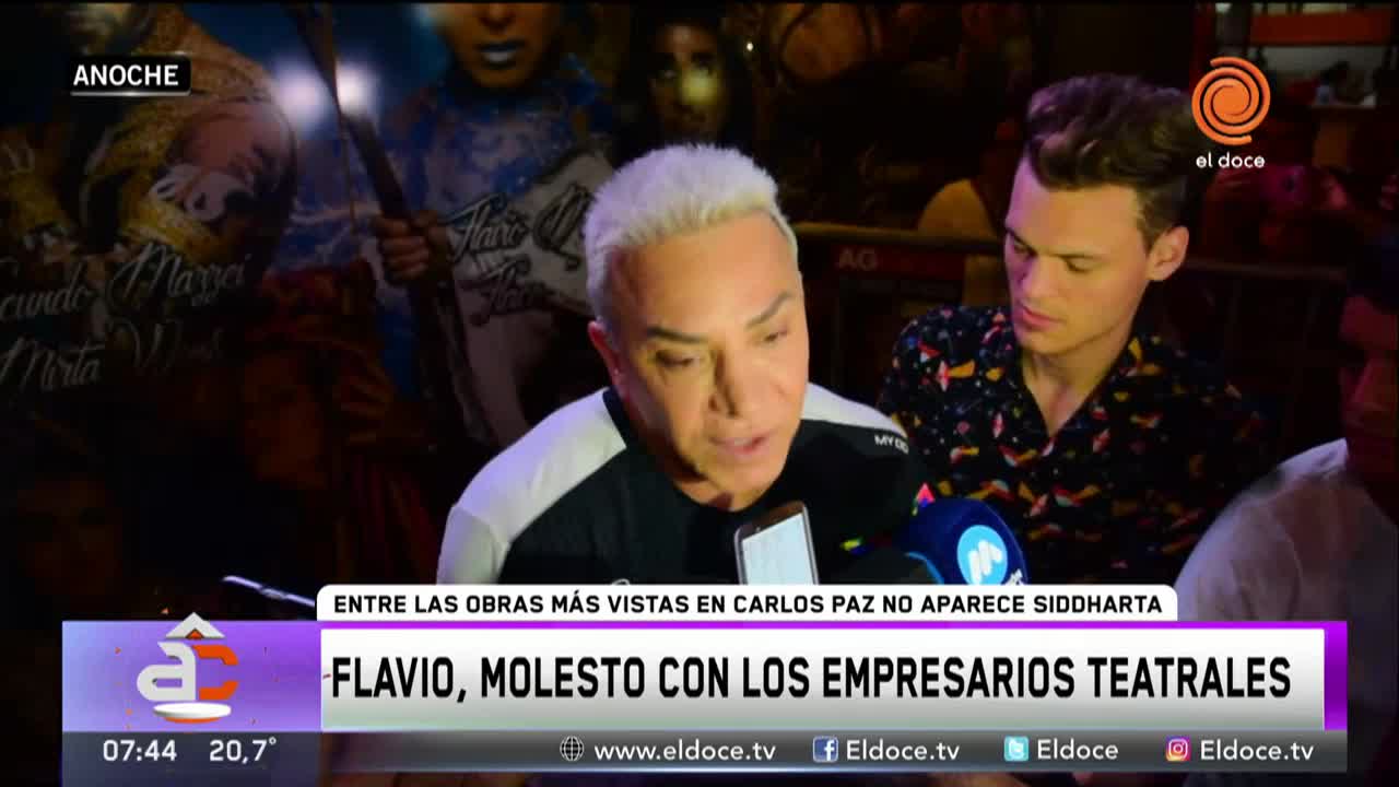 Flavio Mendoza enojado con los empresarios teatrales