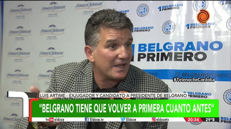 Artime lanzó su candidatura a presidente de Belgrano