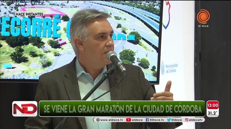 Llaryora presentó la maratón "CBA42K - Recorré Córdoba"