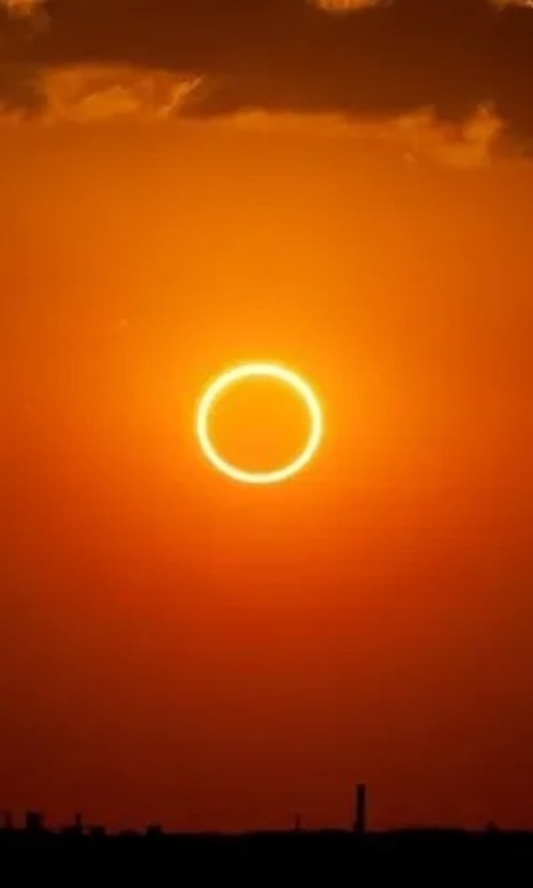 El increíble primer eclipse solar anular
