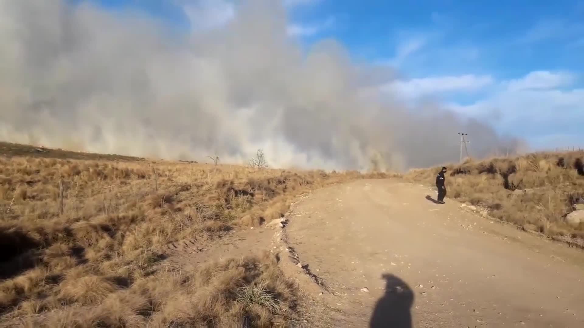 Nuevo foco de incendio en el camino a Cuchi Corral