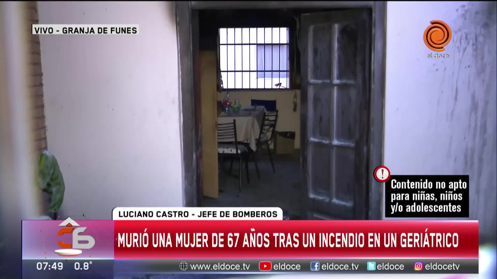 Murió una mujer tras un incendio en un centro de rehabilitación