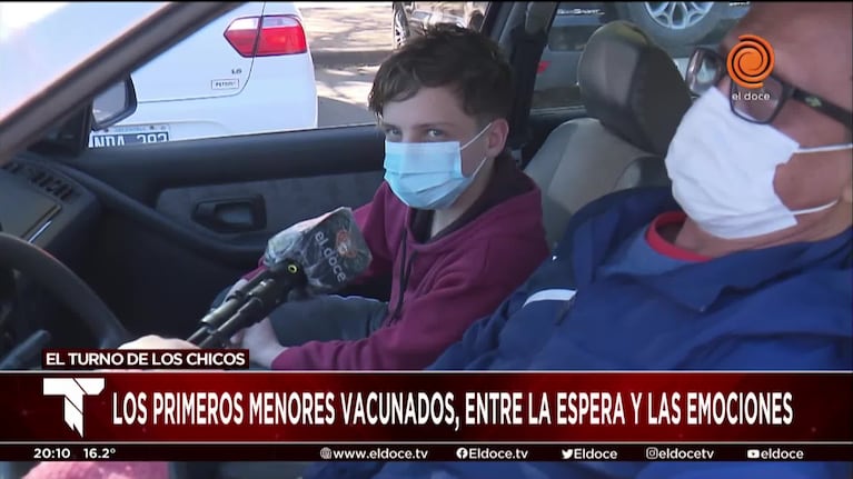 Así fue el primer día de la vacunación a menores en Córdoba