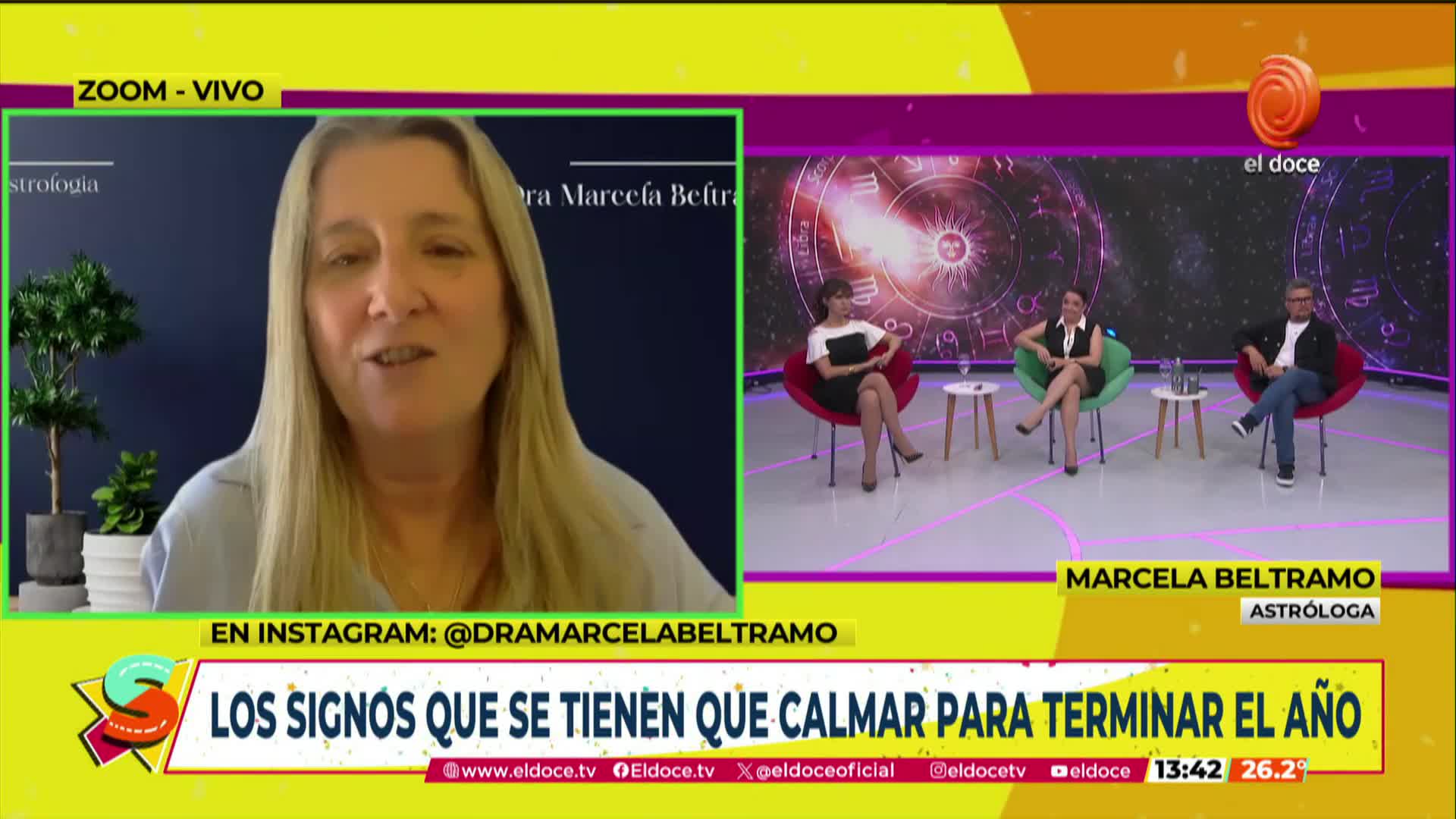 La astróloga Marcela Beltramo en Seguimos 