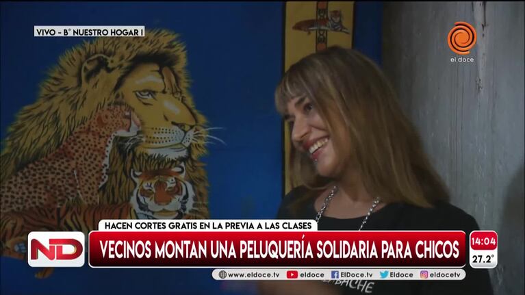 Peluquería solidaria: hacen cortes gratis para los niños