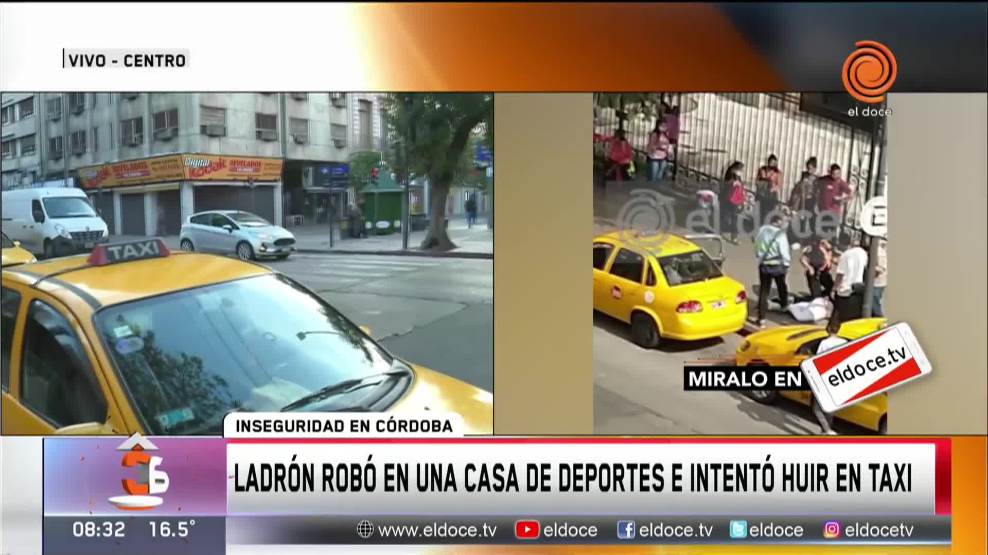 El relato del taxista amenazado: un ladrón se subió a su auto tras robar