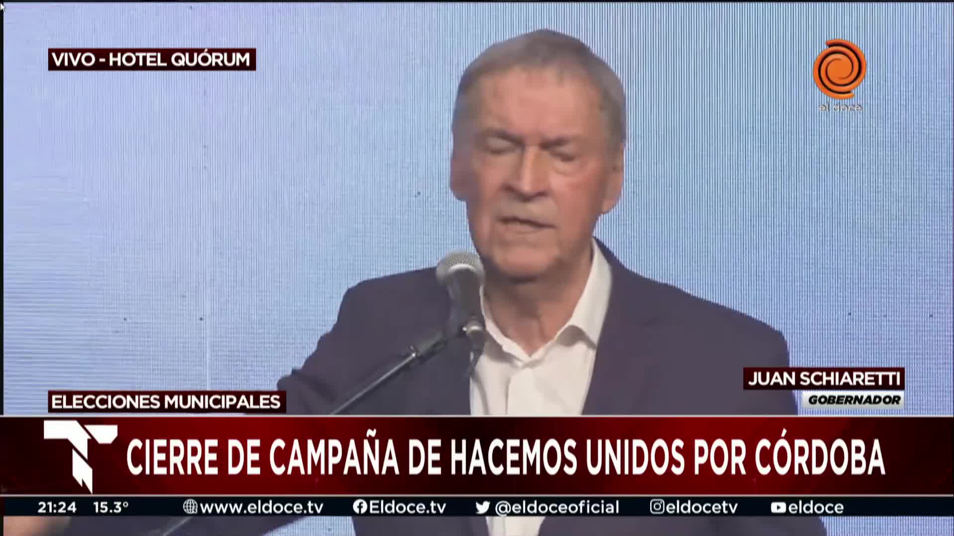 Schiaretti apuntó contra quienes "recitan consignas que viene de la Capital Federal"