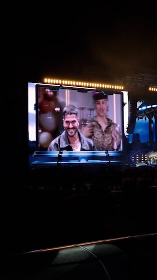 El tierno momento entre Tini y De Paul en el Kempes