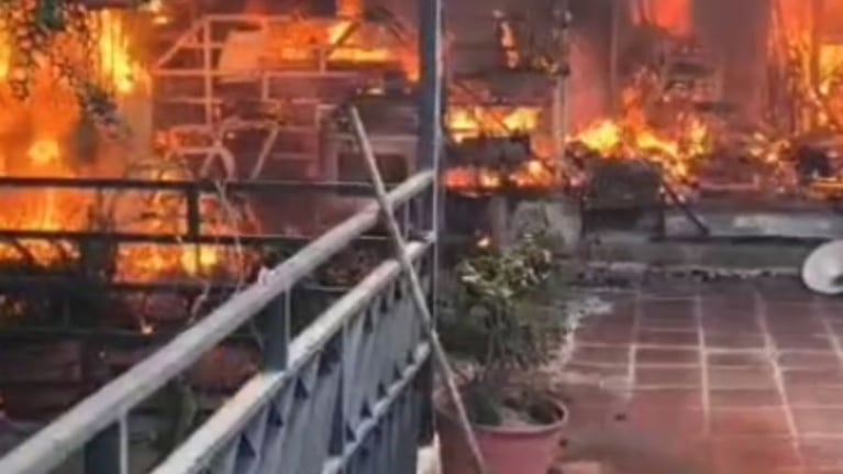 Una casa se incendió en barrio Empalme