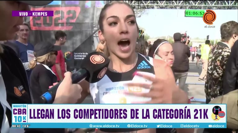 Llegó la primera corredora de los 21K