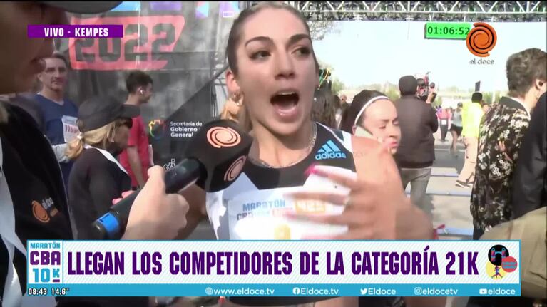 Llegó la primera corredora de los 21K