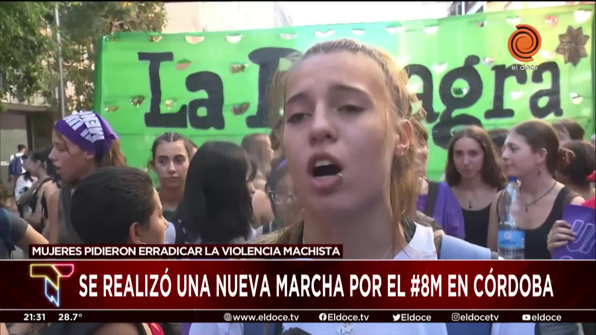 Las mujeres se manifestaron en Córdoba y reclamaron por sus derechos