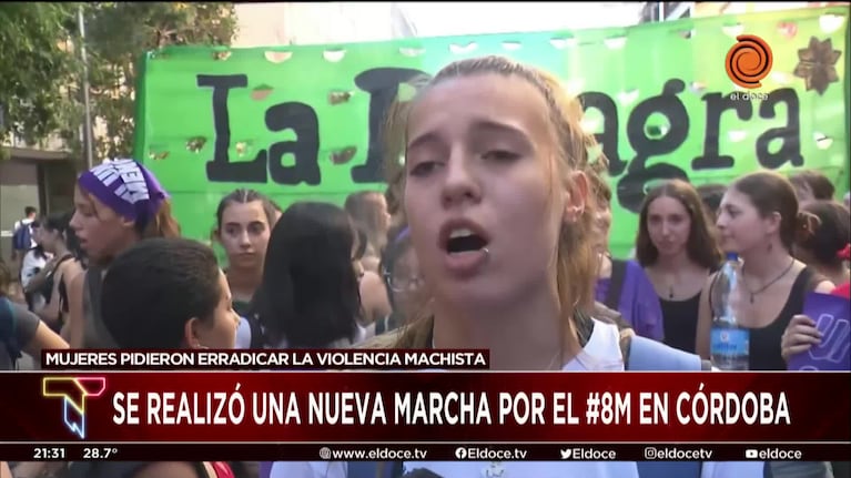 Las mujeres se manifestaron en Córdoba y reclamaron por sus derechos