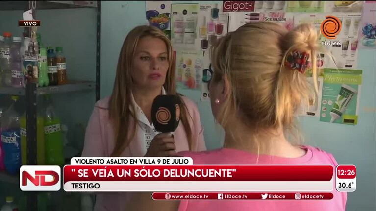 Padre e hijo fueron baleados en su carnicería