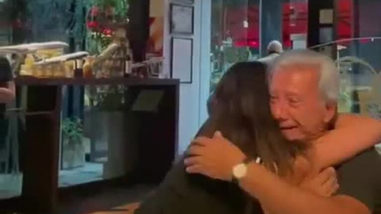 La emoción de Mateyko al reencontrarse con su hija