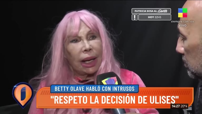 Betty Olave reveló el sueño de Ulises