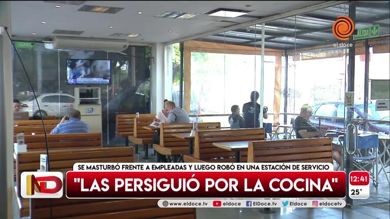 Se masturbó frente a las empleadas, quiso atacarlas y robó en un shop