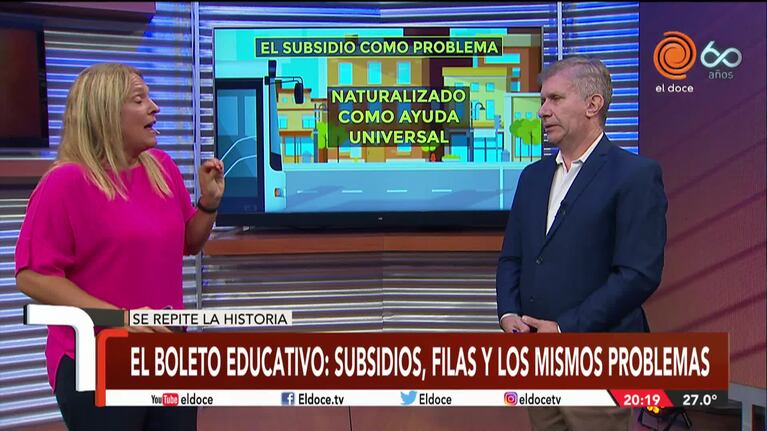 El costo que genera en la Provincia el Boleto Educativo