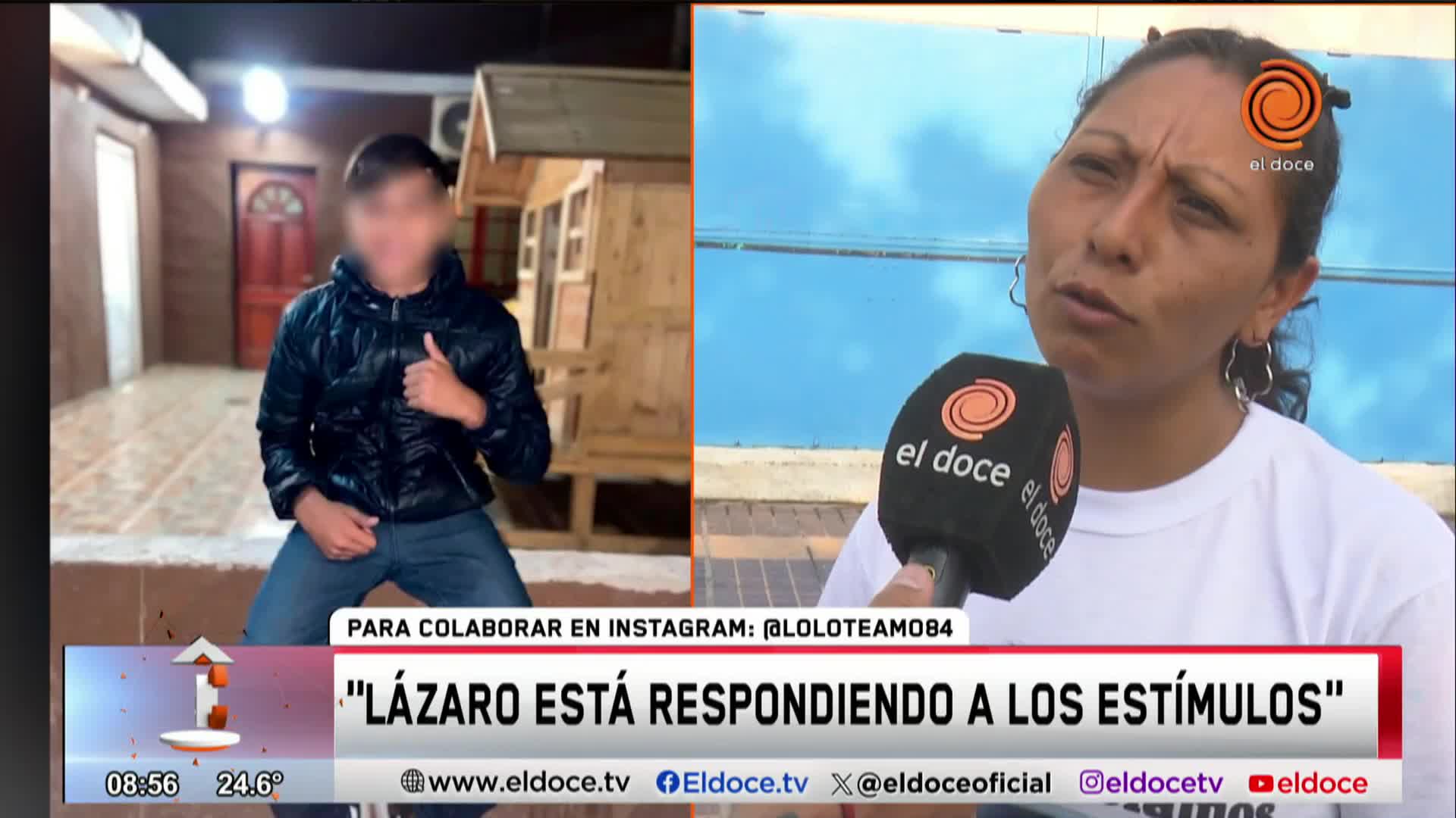 La reacción de Lázaro que esperanzó a sus papás tras el ataque en patota