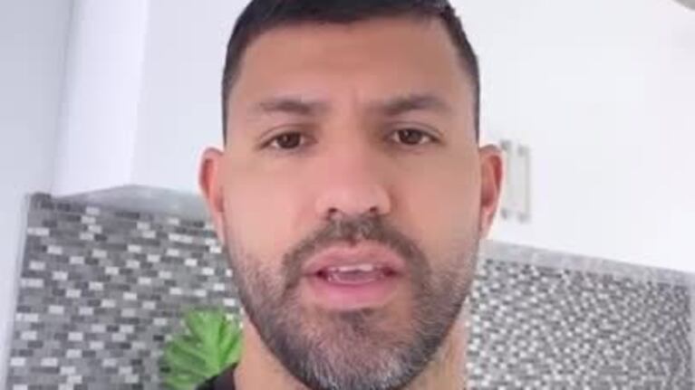 Kun Agüero negó un accidente en moto de agua