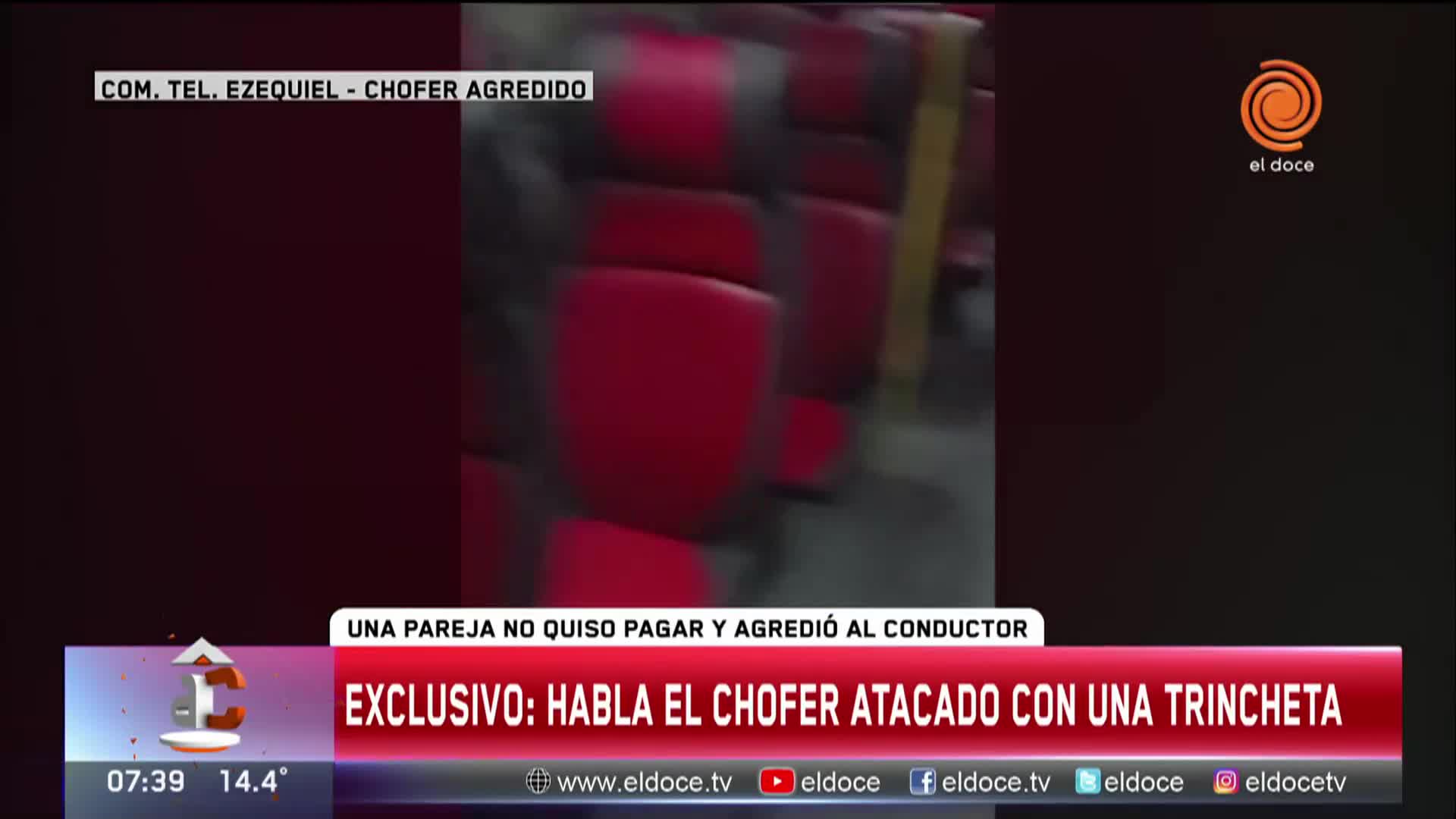 El chofer atacado con una trincheta: “Cuando subo al colectivo me espero cualquier cosa”