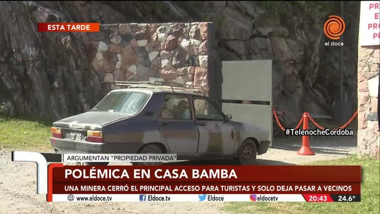 Polémica en Casa Bamba: cerraron el paso a turistas y solo dejan pasar a vecinos