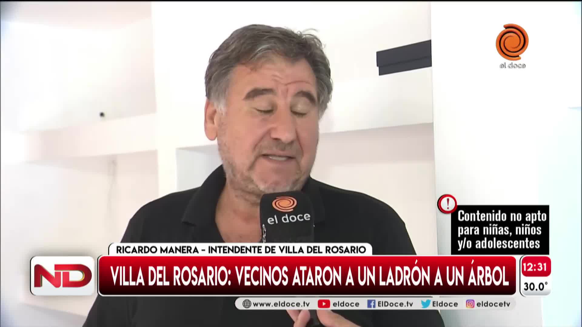 El intendente de Villa del Rosario aseguró que la sociedad está “cansada”