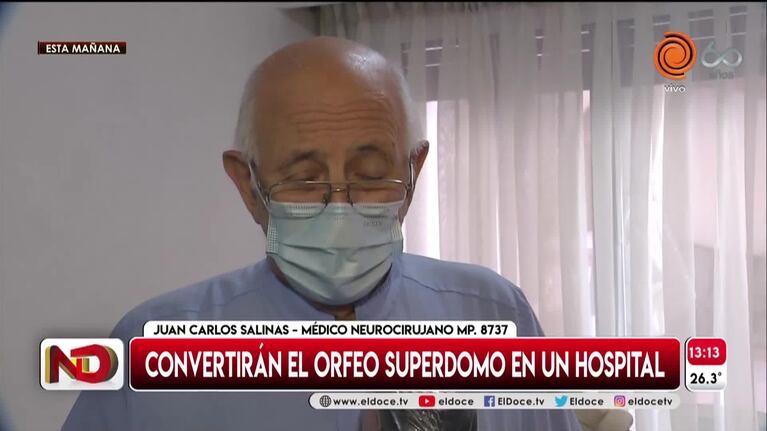 Convertirán el Orfeo Superdomo en un hospital
