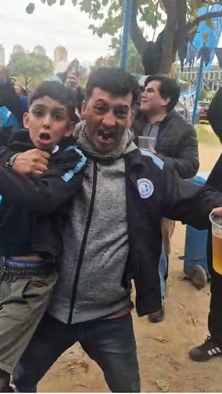 Así se festejó en Alberdi el empate de Belgrano
