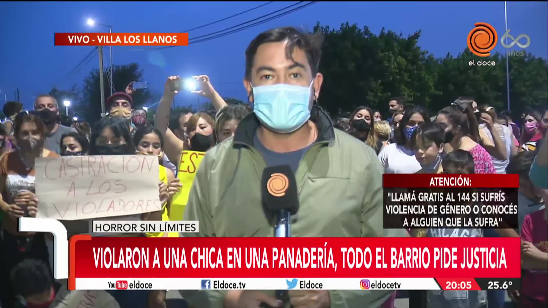 Marcharon para exigir justicia por una joven violada en una panadería