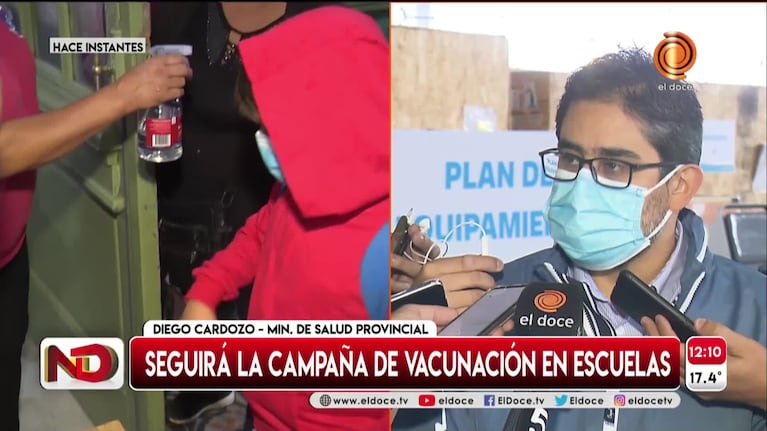 Protocolos en escuelas de Córdoba: vacunarán y exigirán barbijos