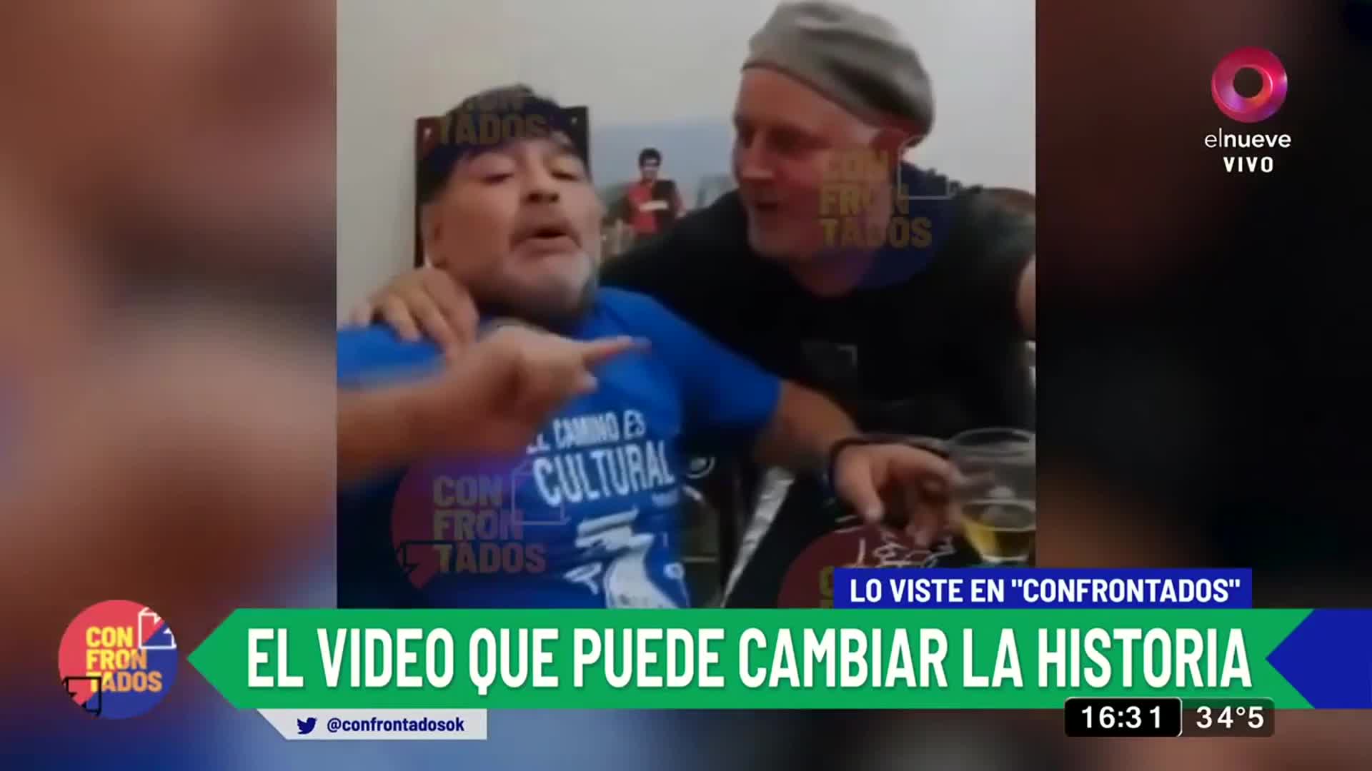 El polémico video de Diego Maradona antes de la operación