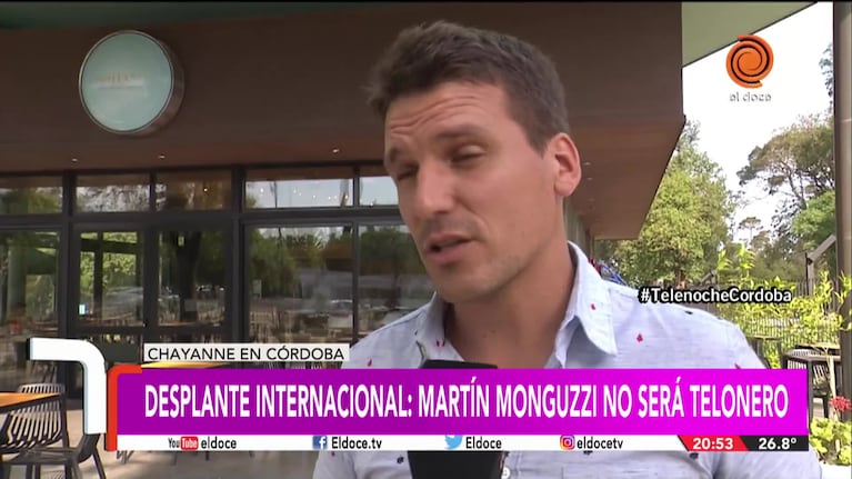 Martín Monguzzi contó por qué no será telonero de Chayanne