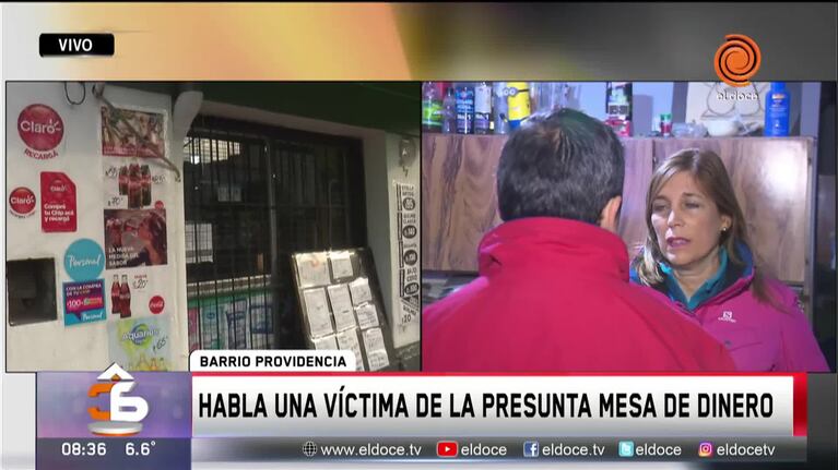 Habló uno de los estafados en la mesa de dinero