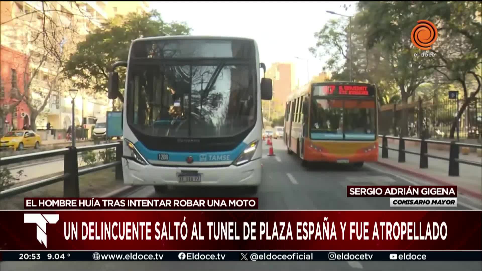 Delincuente chocado